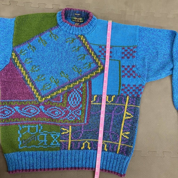 Vintage Colours by Alexander Julian 100% Cotton Cosby Sweater Size XL FS Chrty - Picture 8 of 9